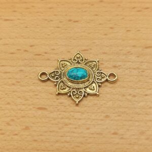 Ovale decorato turchese afgano