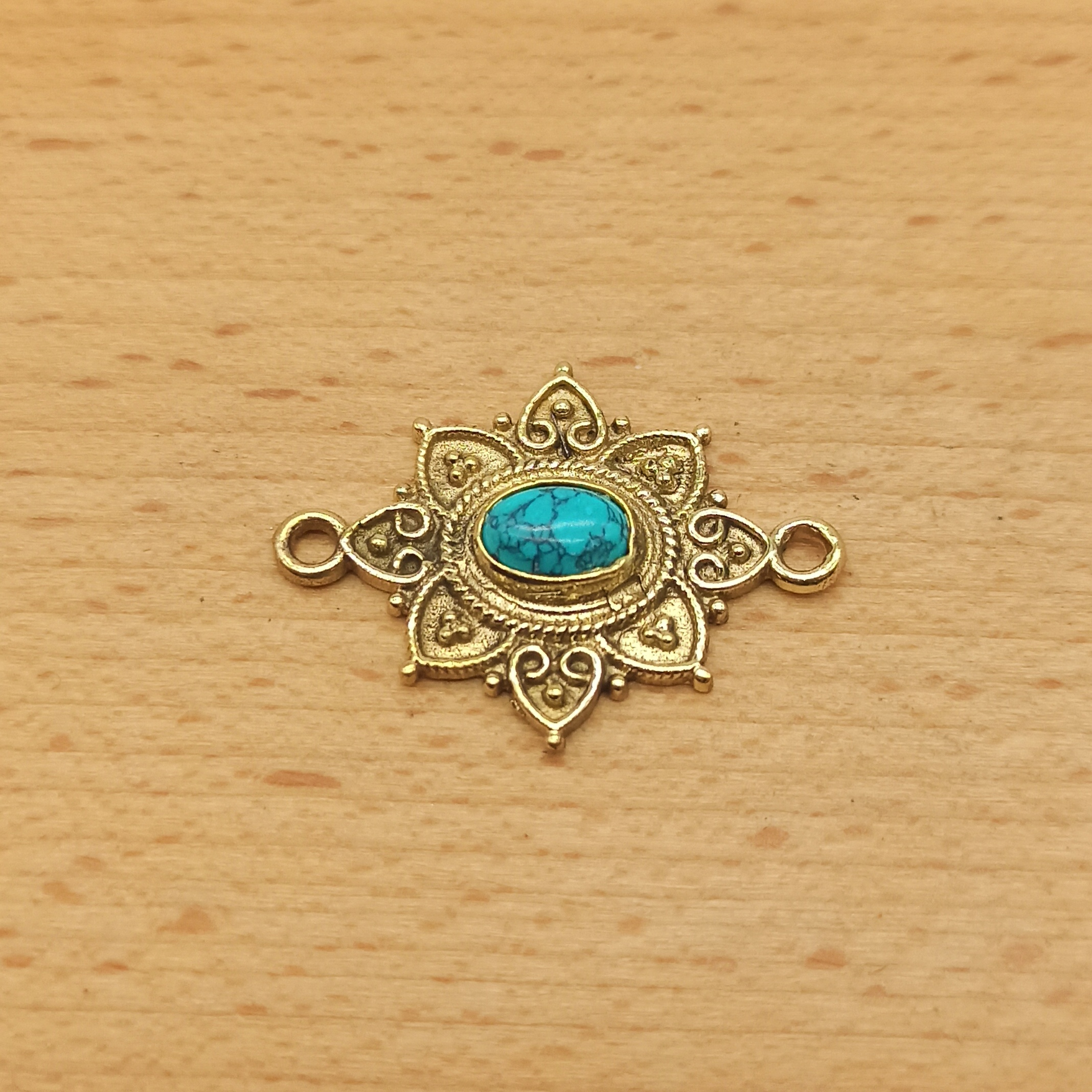 Ovale decorato turchese afgano