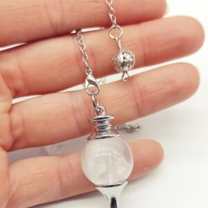 Alternative view of Pendolo sferico in Quarzo ialino