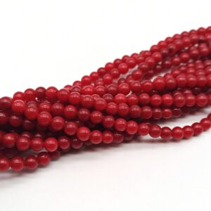 Agata rossa 6 mm liscia