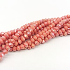 Cristallo corallo rosa ab 6 mm