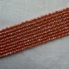 Catenina Pronta all'Uso in Cristallo Sfaccettato 3 mm Arancione - 40 cm