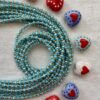 Catenina Pronta all'Uso in Cristallo Sfaccettato 3 mm Azzurra - 40 cm