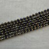 Catenina pronta all'uso in Cristallo Sfaccettato 3 mm Ematite - 40 cm