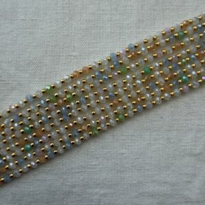Catenina in Cristallo Sfaccettato 3 mm Multicolor -40 cm