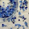 Mix Mezzi Cristalli Sfaccettati 4 e 6 mm Blu - foro 0.8