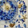 Mix Mezzi Cristalli Sfaccettati 4 e 6 mm Blu - foro 0.8