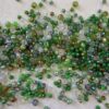 Mix Mezzi Cristalli Sfaccettati 4 e 6 mm Verde Prato - foro 0.8