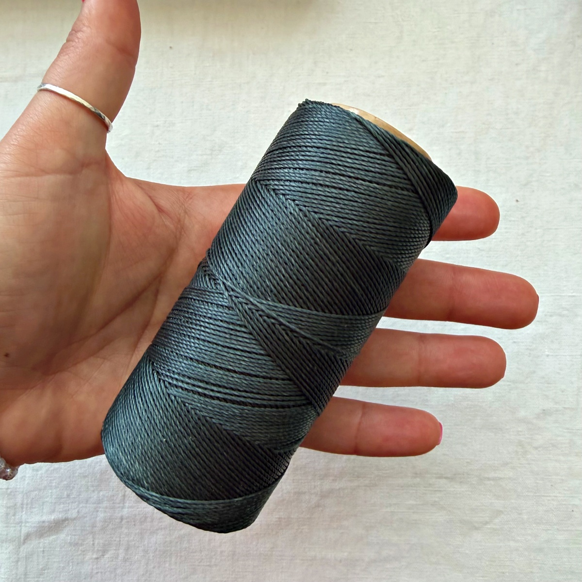 Bobina Filo Cerato Linhasita 0,75 mm - 228 mt 100 gr dettaglio Antracite