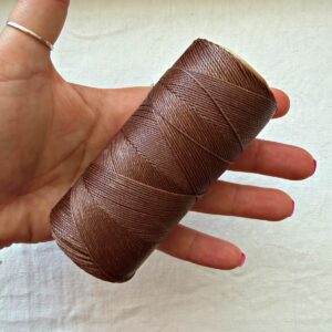Bobina Filo Cerato Linhasita 0,75 mm - 228 mt 100 gr dettaglio Nocciola