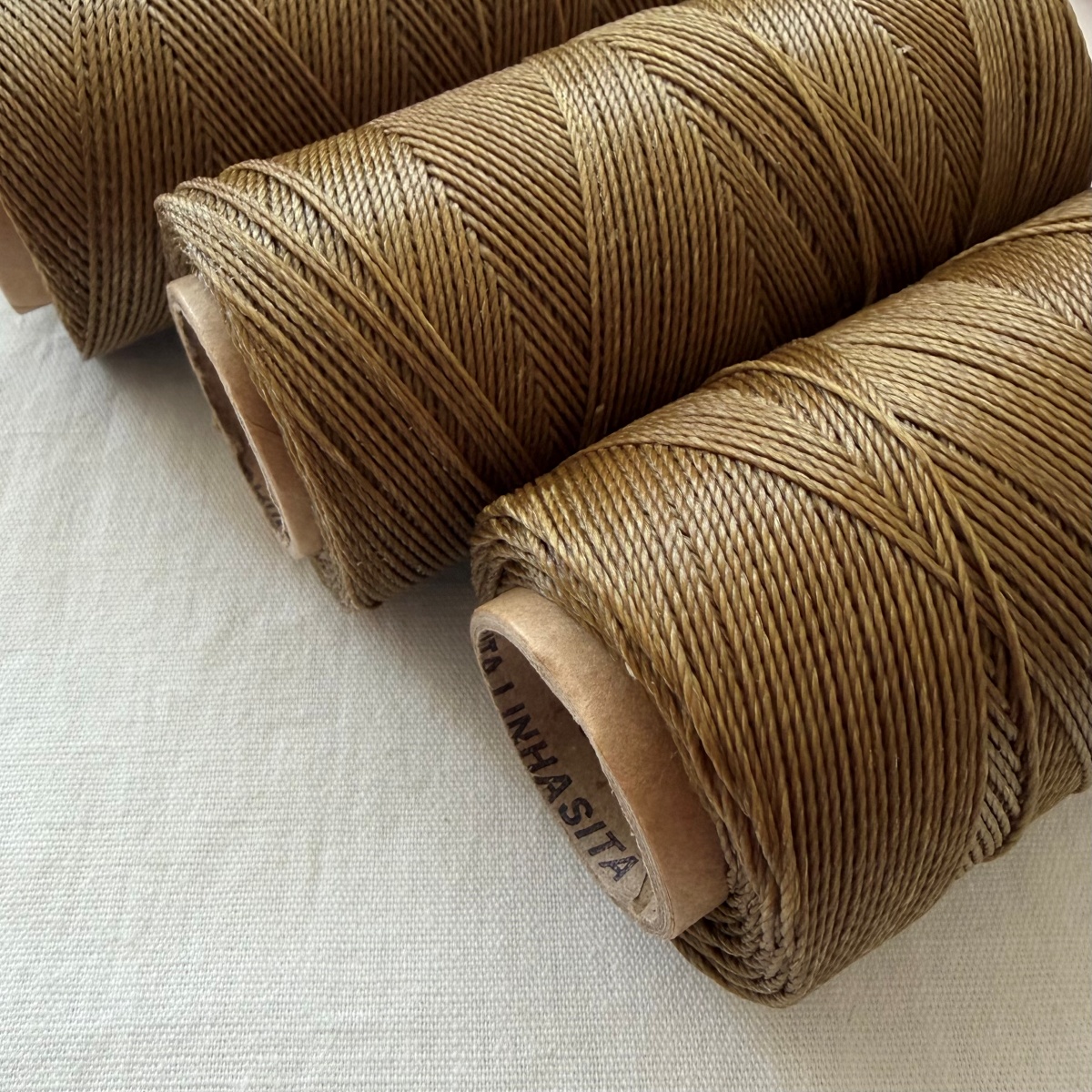 Bobine Filo Linhasita Bordeaux 0,75 mm 180 mt Oro Antico