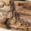 Choker in ottone con filo Linhasita