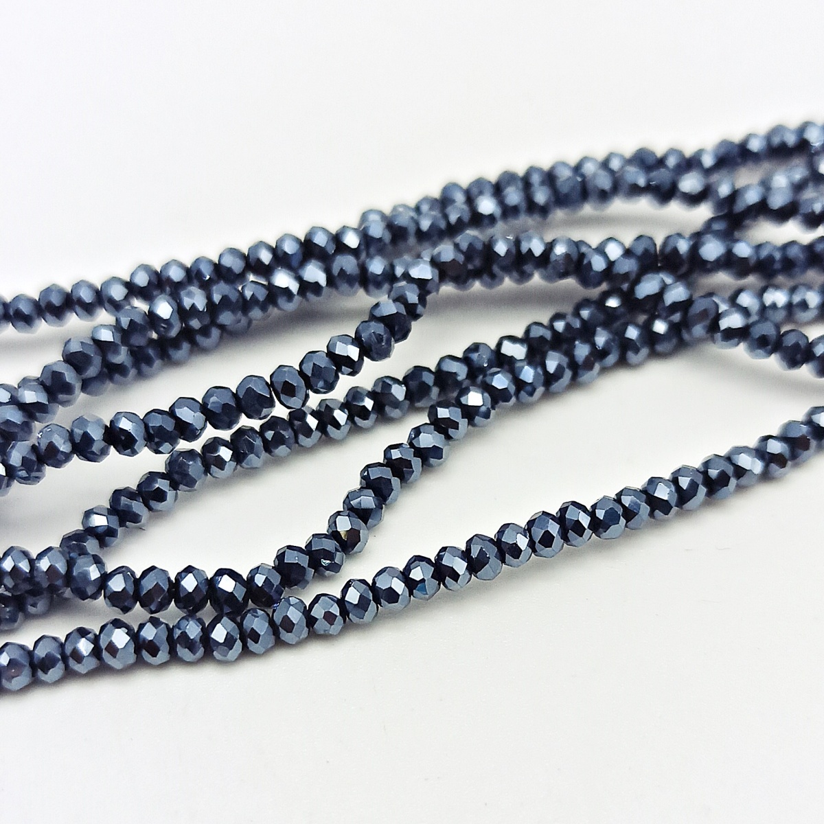 Mezzi cristalli 3 mm color Ematite - 160 pezzi