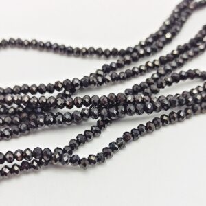Mezzi cristalli 3 mm color Nero Ebano - 160 pezzi