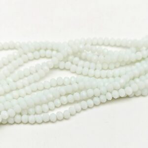 Mezzi cristalli 4 mm color bianco pieno - 115 pezzi