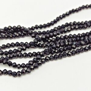 Mezzi cristalli 4 mm color nero - 115 pezzi