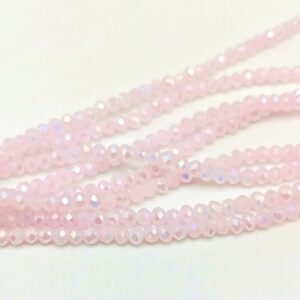 Mezzo Cristallo 4 mm rosa ghiaccio ab - 115 pezzi