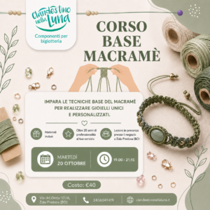 Corso Base Macramè - 20 Ottobre - Ore 19/21.15