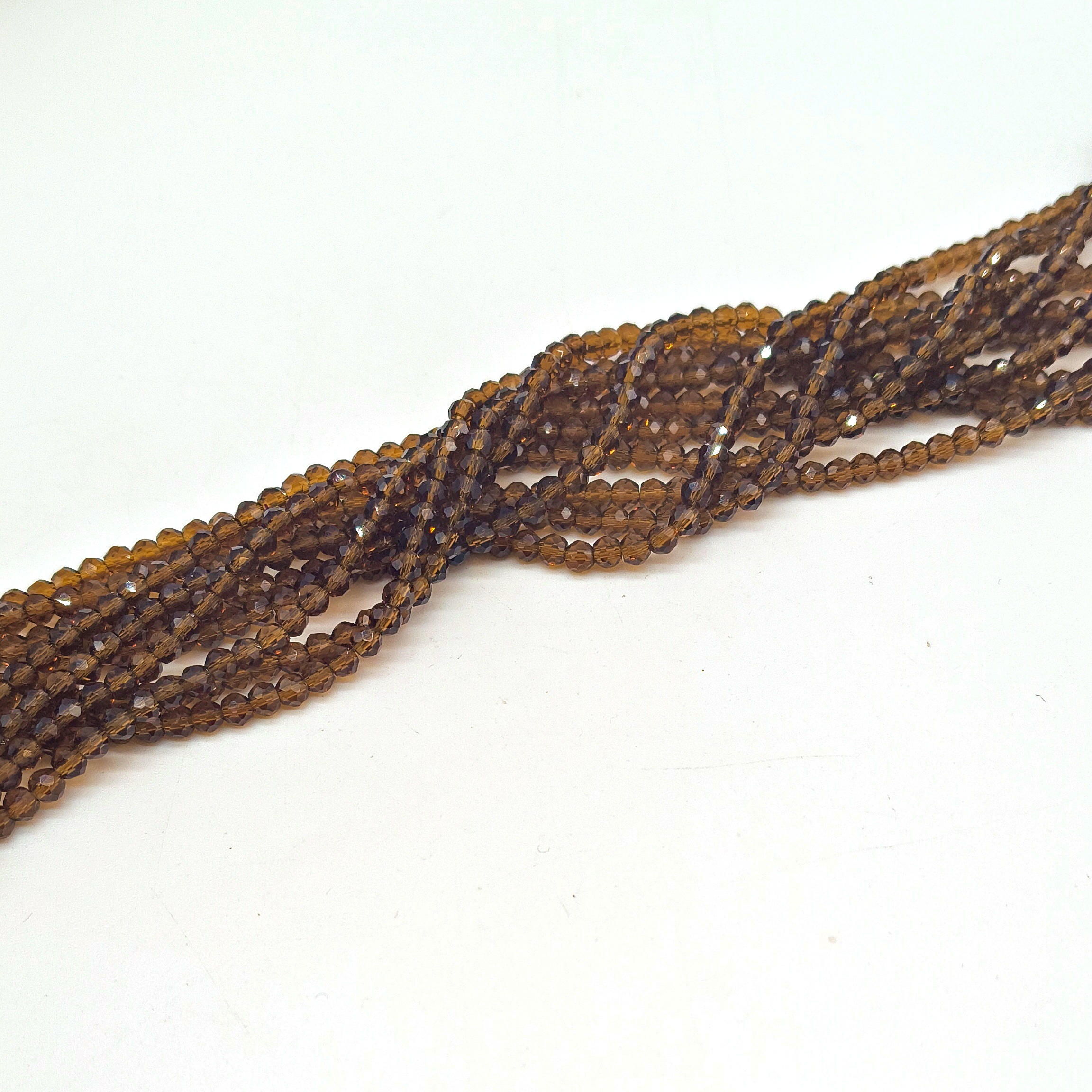 Cristallo 3 mm Marrone Trasparente - 160 pezzi