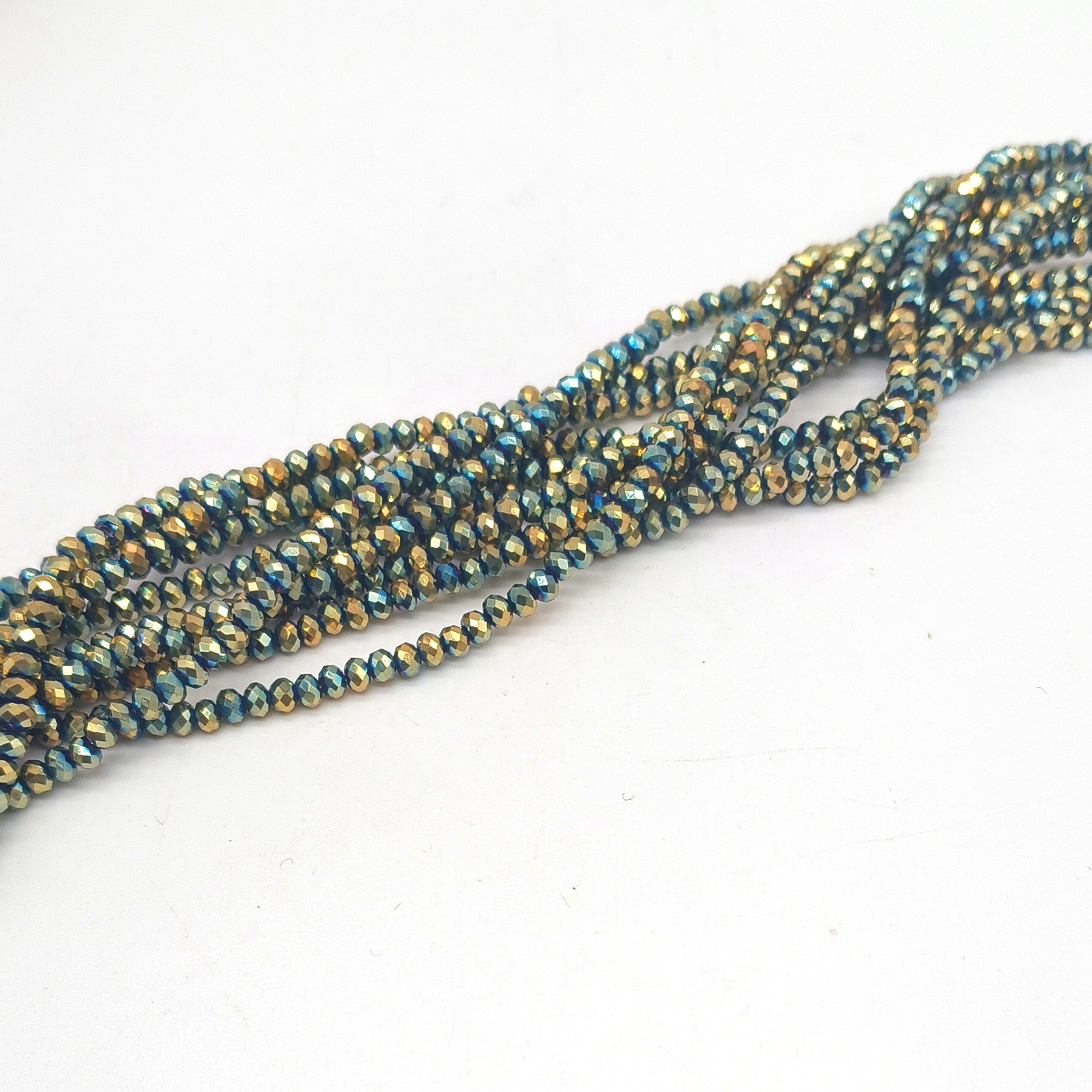 Cristallo 3 mm Oro Etnico - 160 pezzi